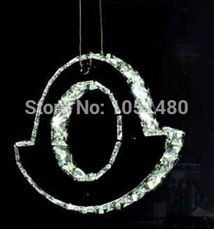 new item promotion k9 crystal lamp led pendant light fixtures for dinning room