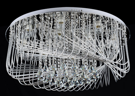 new modern artistic led crystal chandelier ceiling fixtures home lighting with remote control