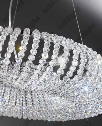 new modern crystal lamp dinning room pendant light dia500mm lustres decorative home lighting