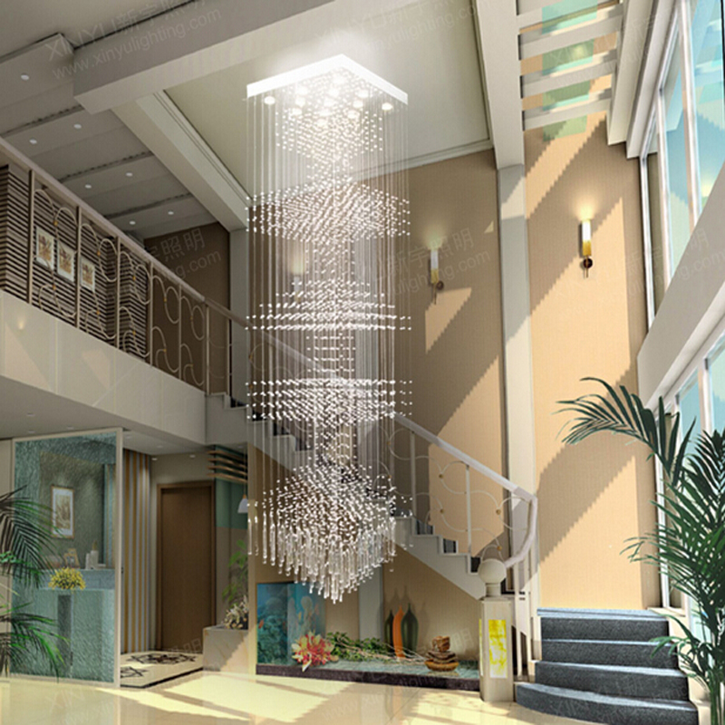 new modern string crystal chandelier crystal lamp hanging light modern staircase chandelier