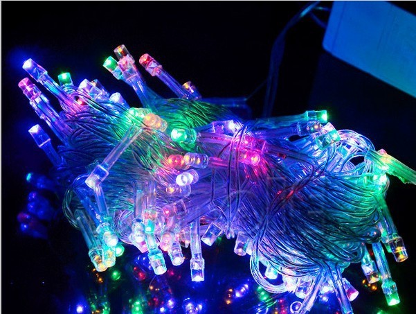 new multicolour 100 led string light 10m 220v decoration light for christmas party wedding