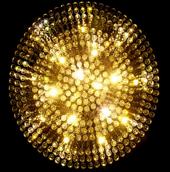 new round crystal lamp modern large chandeliers el lobby chandelier