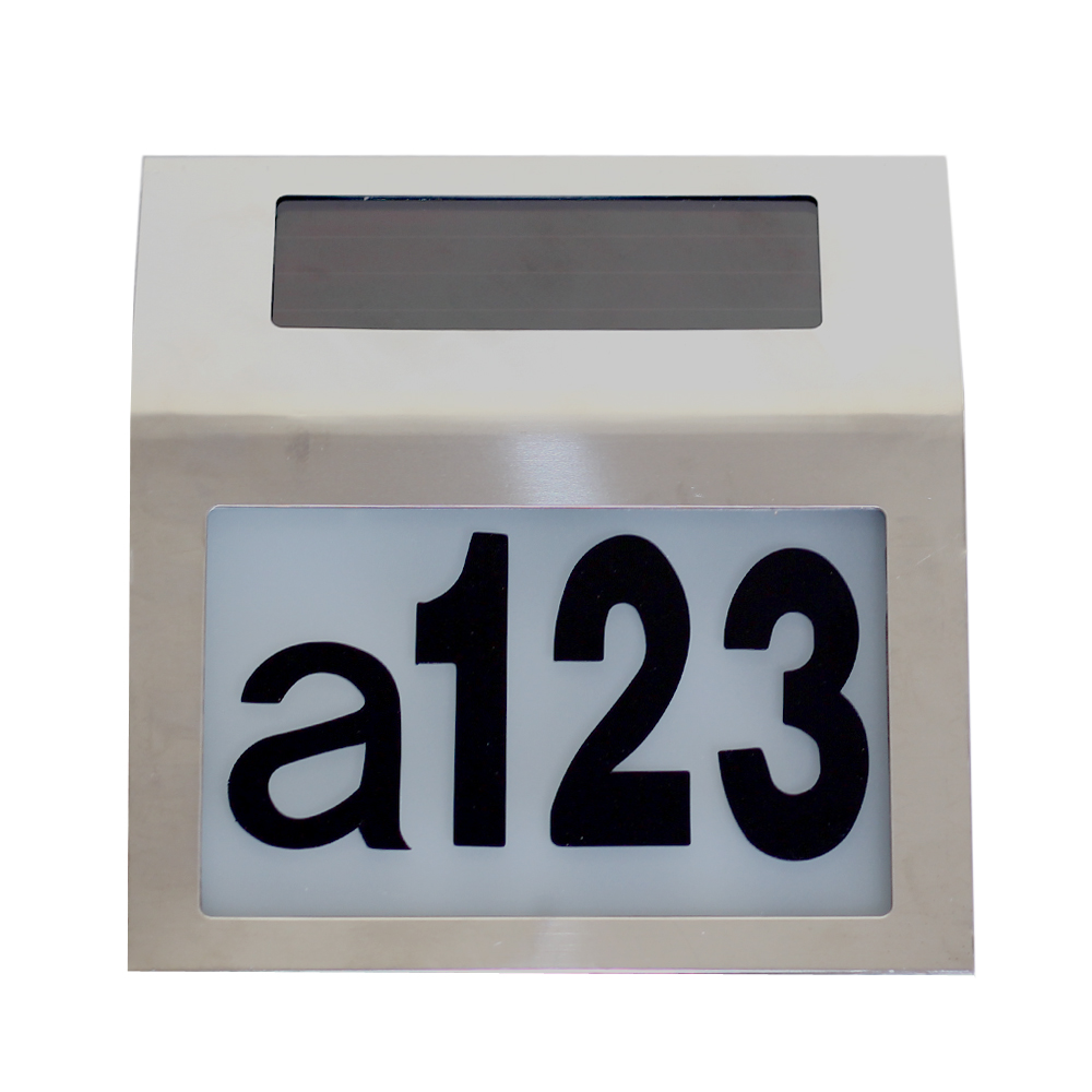 new solar doorplate lamp, light-operated led billboard lamp of house number, 4pcs/lot whole