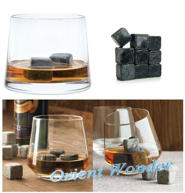 party gift ,8pack 64 pcs/lot whisky ice stone,rock stone bar accesories beer sipping cube stone