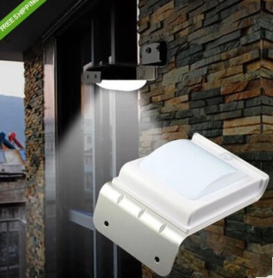 promotion,50pcs/lot solar outdoor ray sound sensor light,16led sound sensor wall light for garden/yard lighting