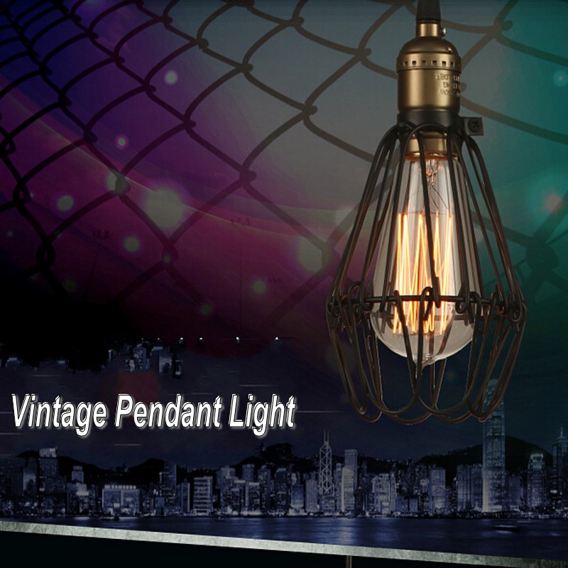 retro pendant lamp classic decorative loft lights american country edison pendant light e27 120v-220v