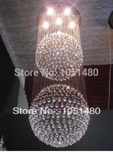 s guaranteed k9 crystal chandeliers living room ,modern lighting dia500*1200mm