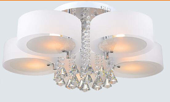 s modern acrylic chandelier 5 lights crystal lighting bedroom lamp