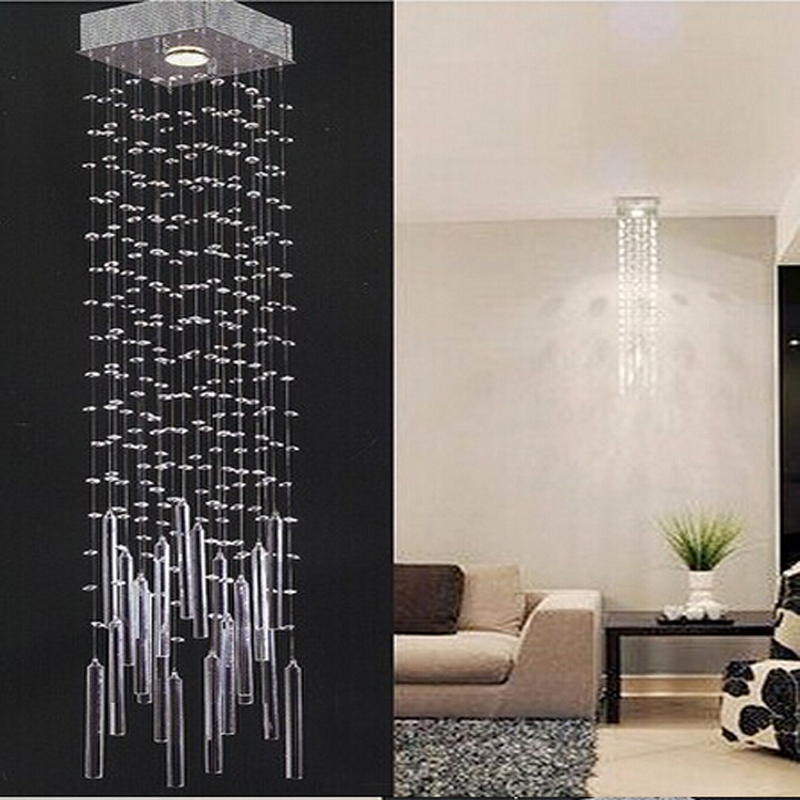 s square design lustre led crystal chandelier modern lighting , lustres hallway lights