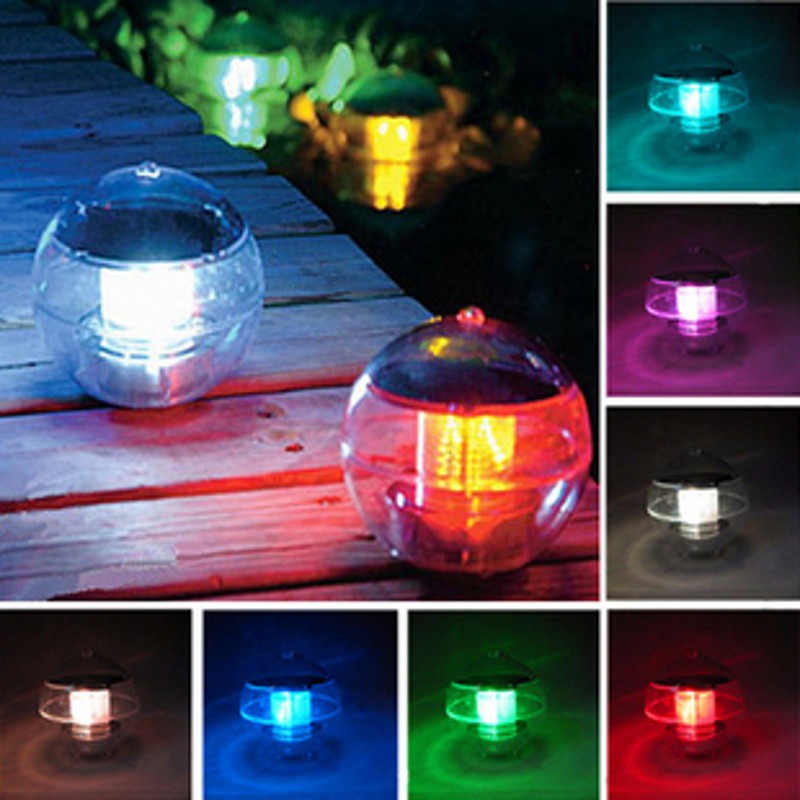 solar floating lamp led water pond lights outdoor colorful ball swimming pool light for decoration color changing