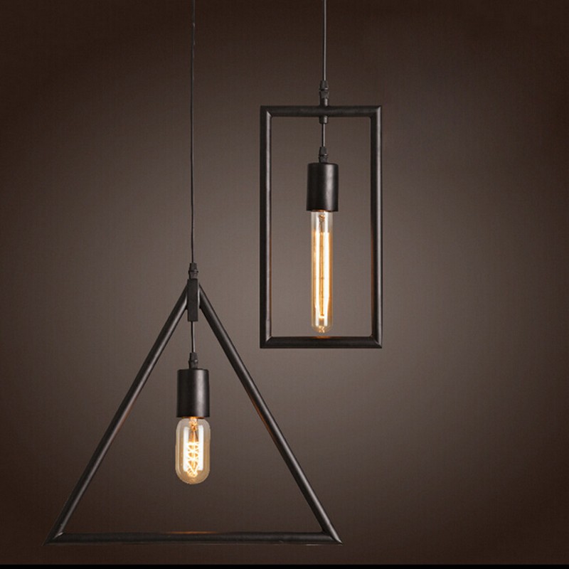 village retro pendant light modern minimalist iron dining hall bar restaurant decorative lighting e27 lamp