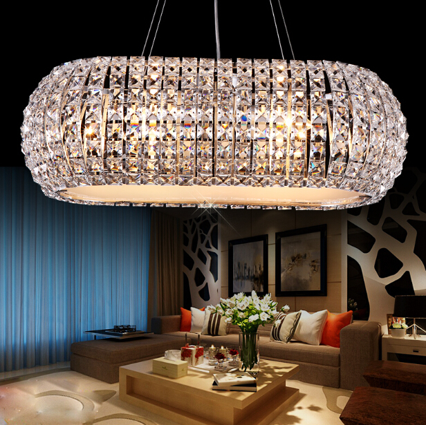 wholes new chrome pendant lights lustre de cristal lamp modern home lighting bar light