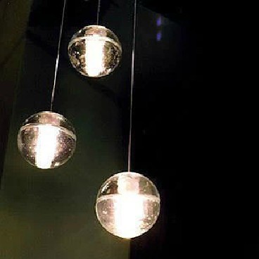 1pc led pendant lamp, transparent glass ball lamp aslo for whole