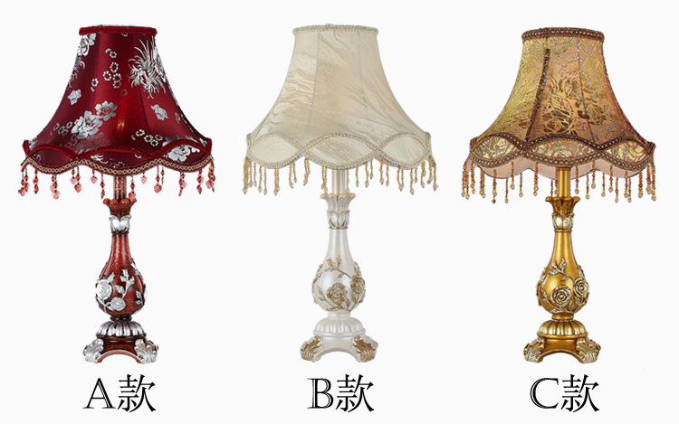 2015 new luxury vintage simple european table lamp lamp shades for table lamps