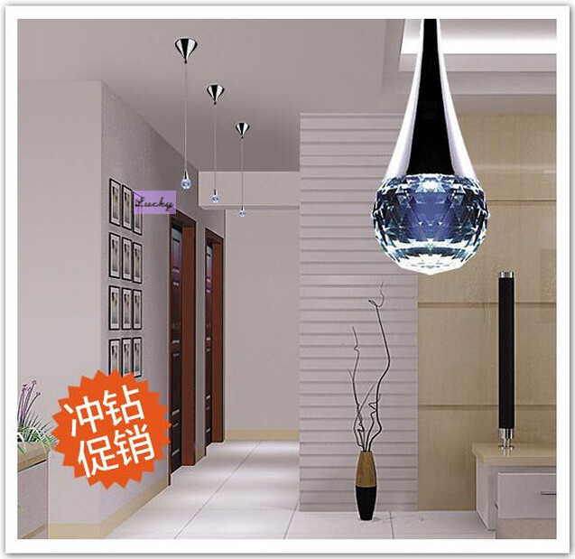 brief fashion small led crystal chandeliers d60mm*h100cm