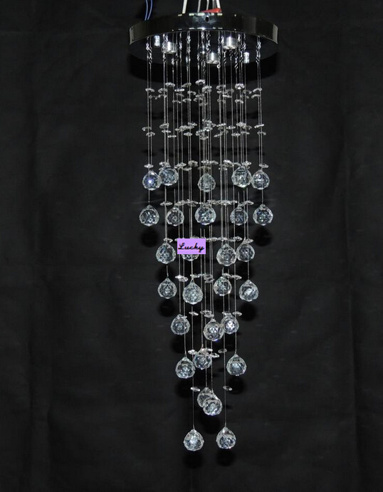 chandelier crystal 220v d25cm h65cm home chandeliers