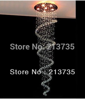 crystal chandelier light ,dia 55cm* h 220cm modern crystal lighting ,6 lights