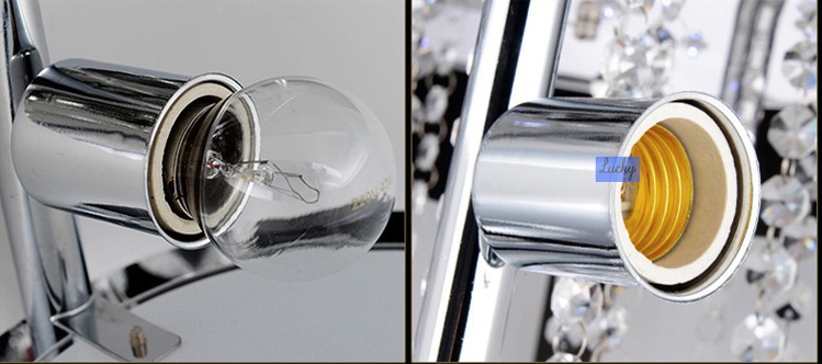 crystal modern brief chandeliers and pendants bedroom lamp lighting 220v
