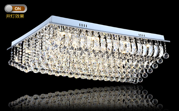 crystal modern chandelier led light l80*w40*h30cm lustres living room chandelier