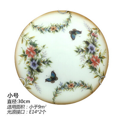dining room decaration ceiling light chinese style personality colored drawing bedroom lights diameter300mm