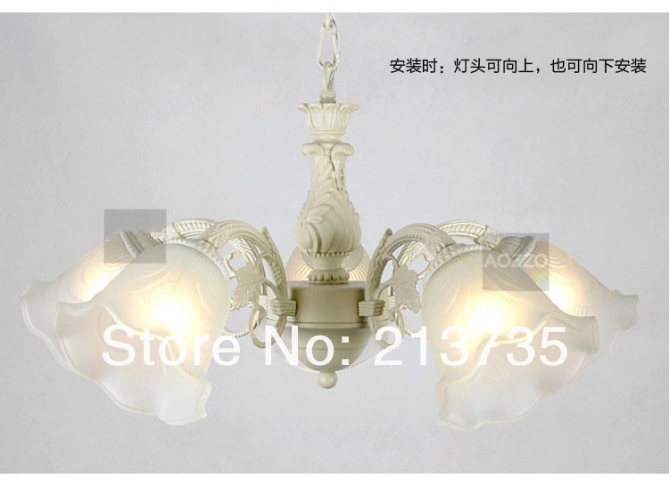 europe pastoralism style luxury chandelier with 5 lights dia 64* h 70cm