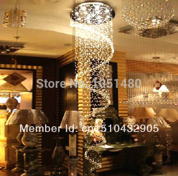 flush mount contemporary spiral crystal chandelier,modern lustre hang wire stair lighting fixtures
