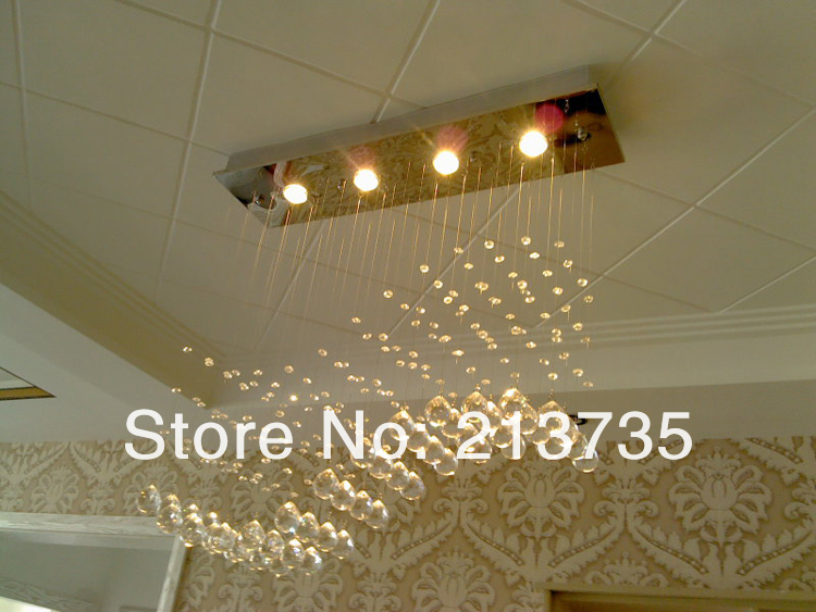 holiday s guranteed l700*w200*h700mm contemporary k9 crystal ceiling light, crystal lighting ,4 lights