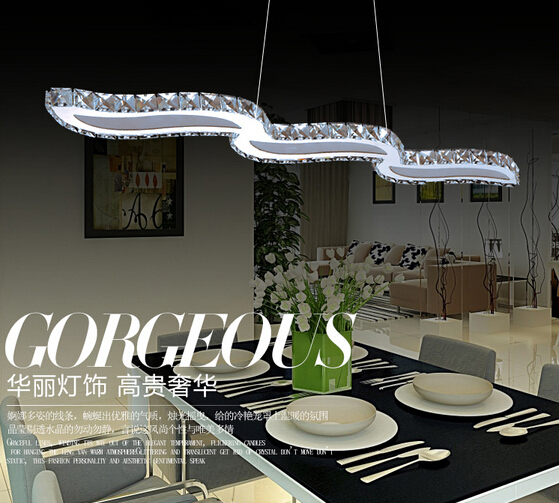led pendant lights modern crystal lamp for dinning room decorative crystal lamp bar light