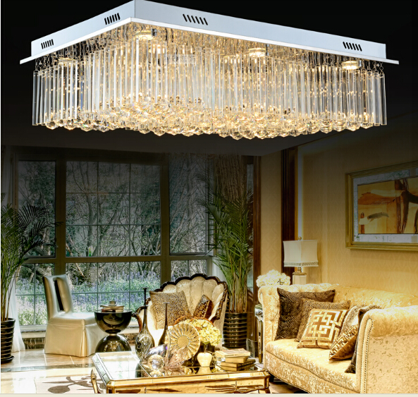 modern crystal ceiling lights for living room luminarias para sala plafon led crystal ceiling lamp fixtures for el