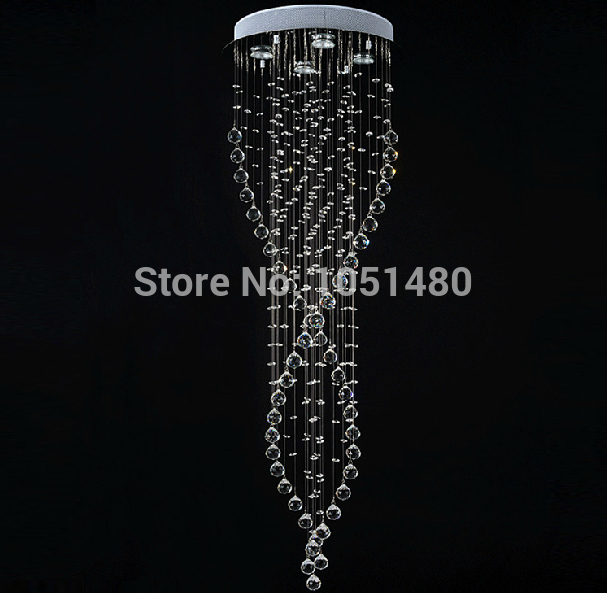 most popular crystal flushmount chandeliers modern lamps dia400*h1200mm