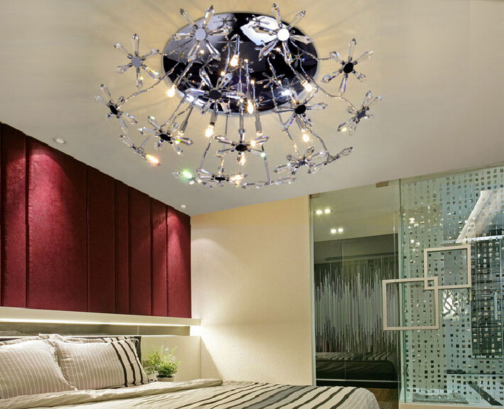 new design guaranteed k9 crystal chandelier, home crystal flower light