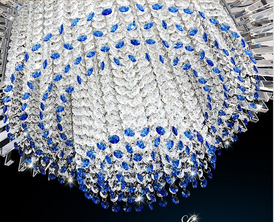new design modern 3 layers led crystal chandelier ceiling lamp home decor lighting el lobby light