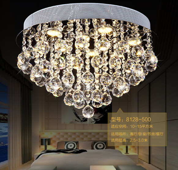 new flush mount contemporary chandelier led light dia60*h30cm lustres home decoration cristal chandelier