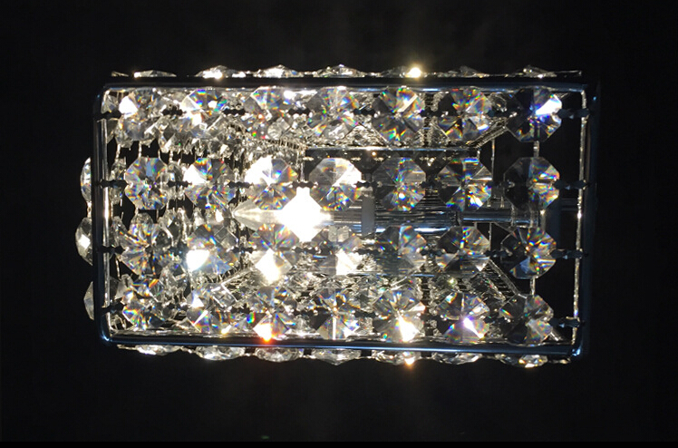 new item modern rectangular crystal light chandelier e14 luminare lustres dinning room crystal chandelier