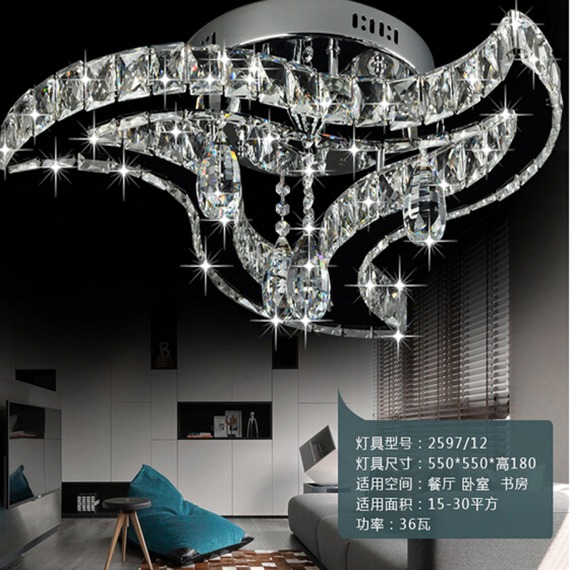 new k9 crystal led ceiling lights modern ceiling lamp lustre led lights for home