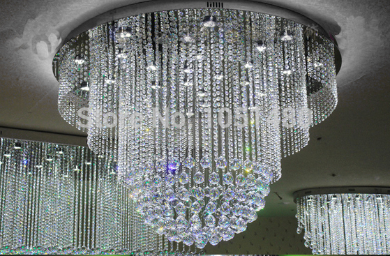 new luxury modern chandelier to ceiling living room dia800*h800mm crystal lighting