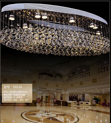 new oval design large modern crystal chandelier lamp ceiling fixtures el project lighting