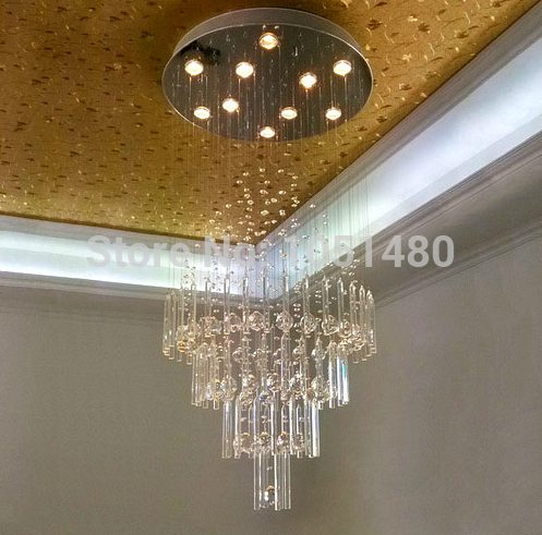new promotion s round living room light contemporary crystal pendant lights