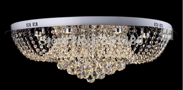 novelty items round k9 crystal chandelier with remote control dia60/80cm