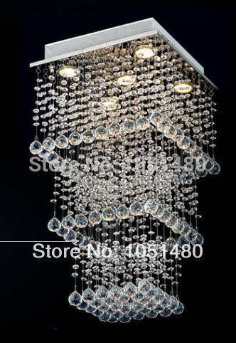 promotion s guaranteed modern square crystal chandelier dinning room light fixutres