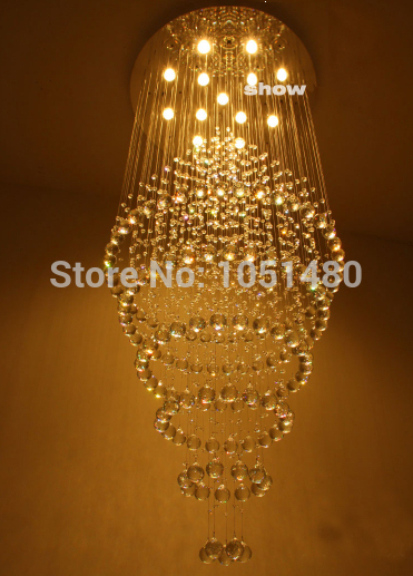 promotion s modern string long crystal chandelier led luminaire staircase chandelier
