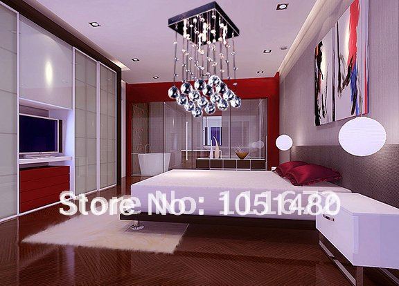 s guaranteed bedroom ceiling light , small crystal lamp l200*w200*h500mm
