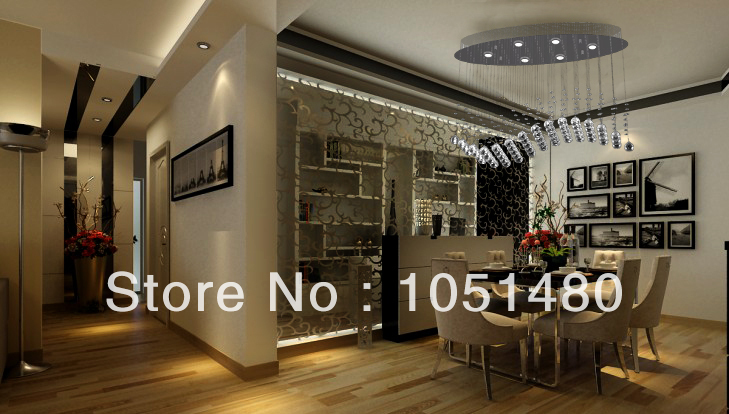 s led crystal light fixtures modern dinning room crystal pendant chandelier l750*w250*h650mm