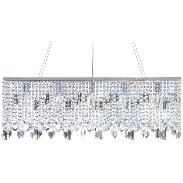 s modern rectangular chandeliers crystal lamp l100*w20*h35cm dinning room light fixtures