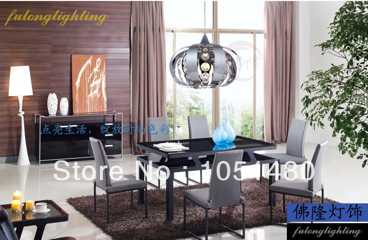 s modern staninless steel lamps dinning room pendant lights ,contemporary decorative crystal light dia300mm