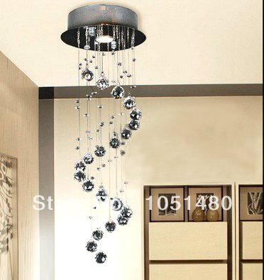 s spiral design small crystal chandeleirs dia200*h600mm modern lamp for home