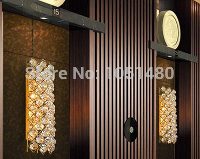selling silver crystal wall lamp modern lighting for home and el