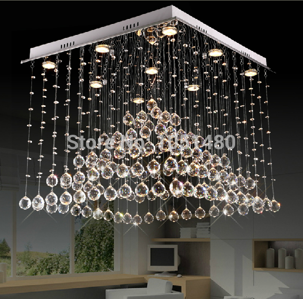 selling square modern lighting chandelier , lustre crystal lamp