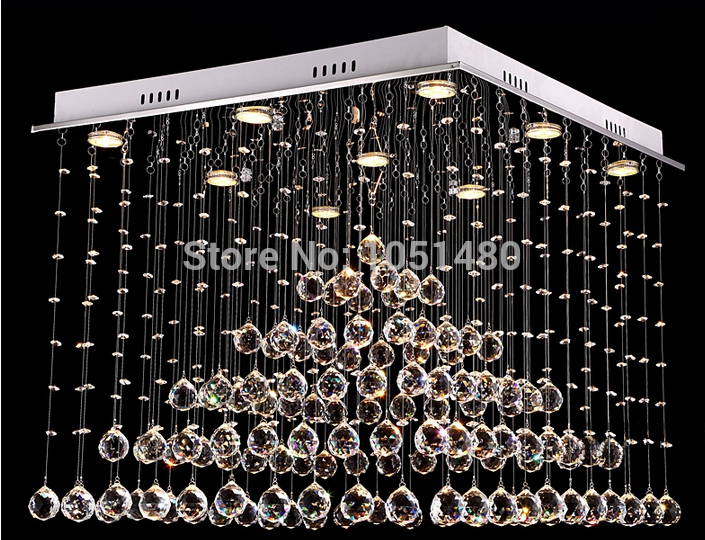 selling square modern lighting chandelier , lustre crystal lamp