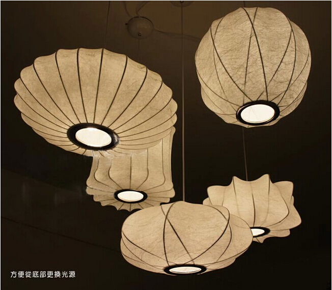 silk lantern lights ufo flat section of creative living room bedroom dining hall chandelier